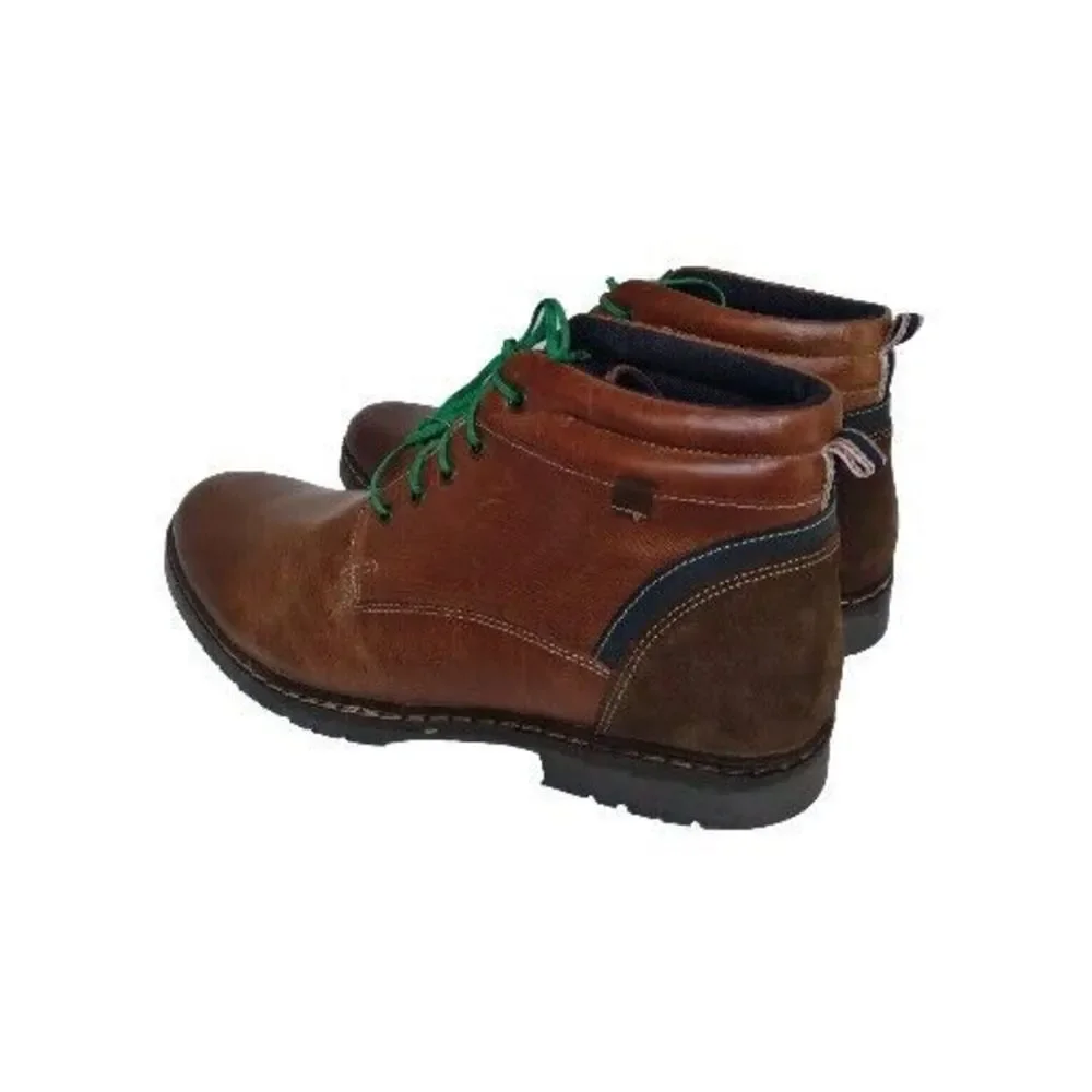 Steve Madden Men's P.Wilmer Ankle Lace-up Combat Boot Cognac‎ Size 11.5